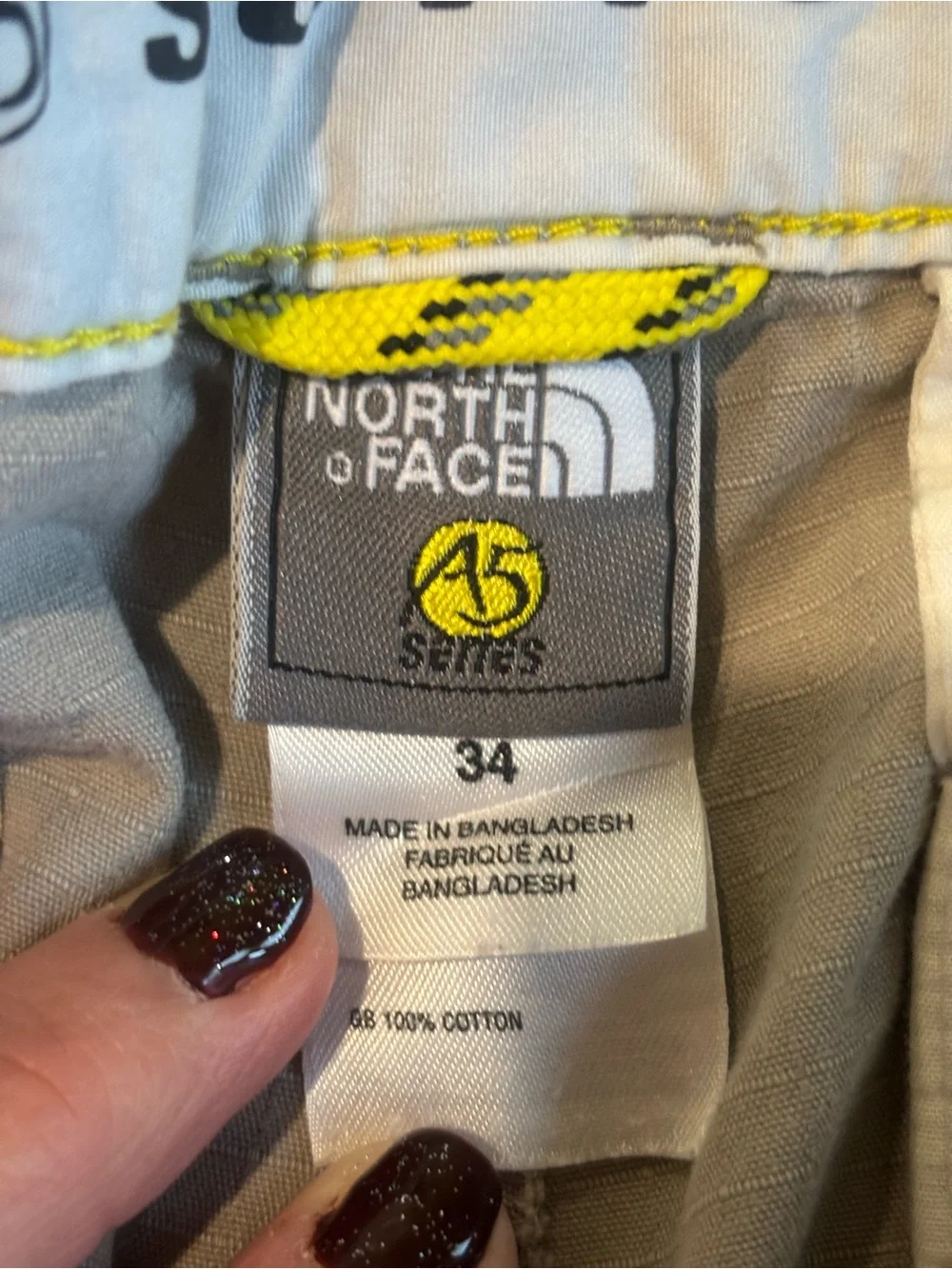 The North Face A5 Series Men's Light Beige Cargo Pants - Casual Utility Style